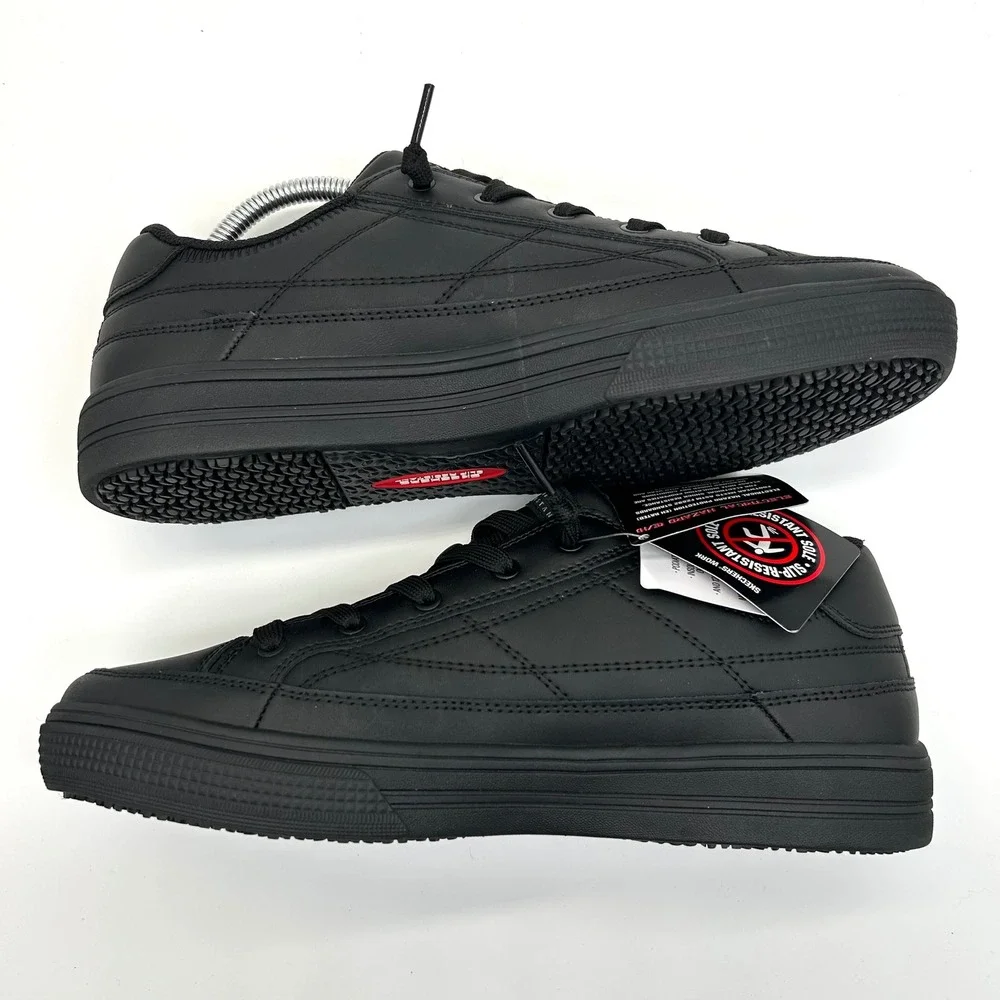 Skechers Arch Fit Arcade SR Work Shoes Womens 10 Black Slip Resistant Sneakers